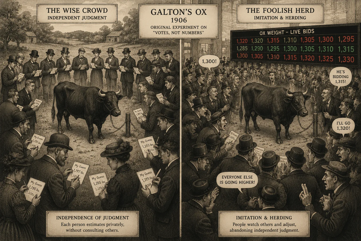 When Crowds Go Wrong: Bubbles, Cascades, and the Madness of Herds